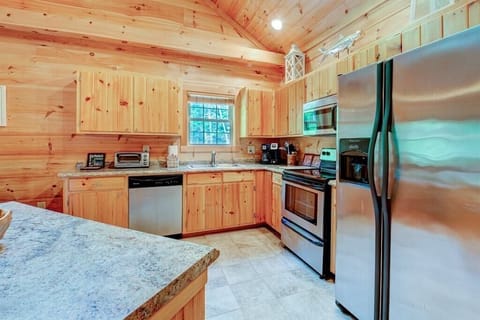 Stainless steel appliances in the Kitchen