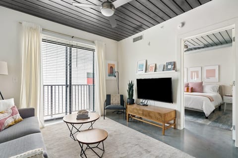 Relax and pamper yourself in this thoughtfully designed, stylish modern living space.