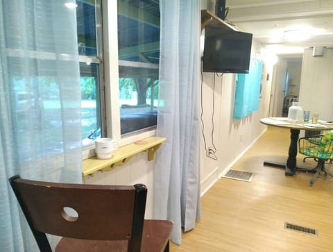 Coffee shelf to enjoy the view