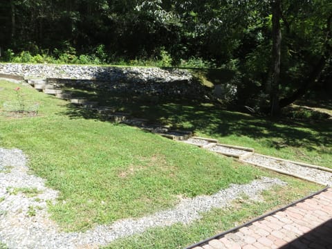Walkways from house toward road