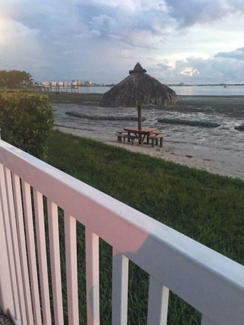 View of the bay from hot tub