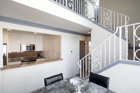 2 story condo.  Family room, kitchen and bedroom & bathroom located downstairs