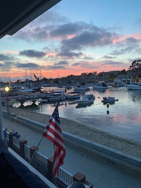 Taken from the top window at sunset.  Come enjoy the beautiful sunsets.