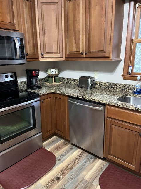 We have a Keurig which you can brew 12cups or pods it’s not pictured.