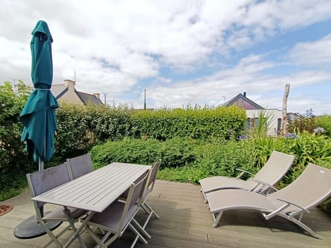 The terrace of the gîte