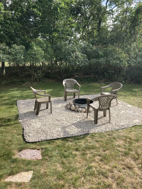 Private fire pit area. 