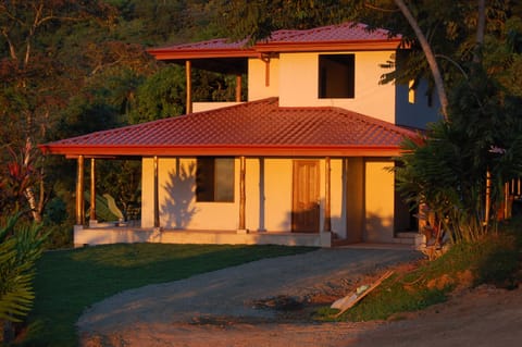 Villa at sunset