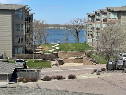 Great view of East Lake Okoboji from the deck
