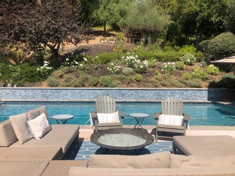 View toward the hillside vegetable garden - help yourself!