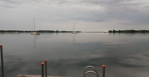 Enjoy the views from the dock. 