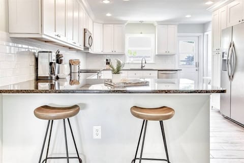 Huge kitchen equipped with everything you need to make that delicious family meals. Food not provided.