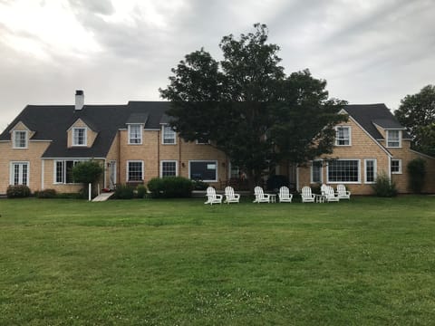 Main house on a blustery day