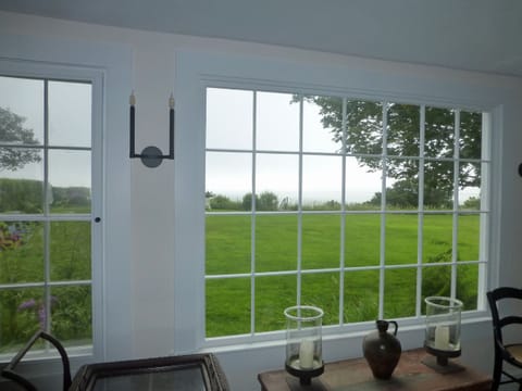 Watch the sun rise through the dining room windows