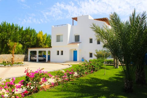 Front of villa