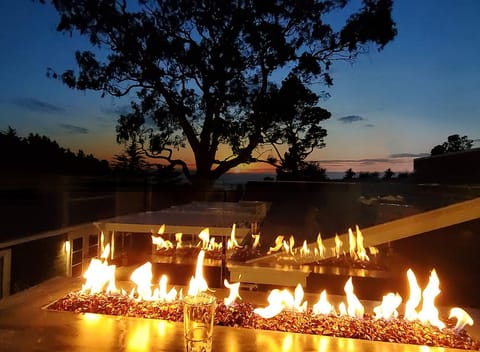 Fire Feature, Ocean/Sunset View