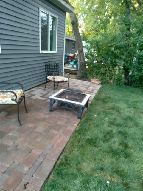 patio with firepit