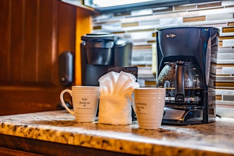 Enjoy the deck with a good cup of coffee.