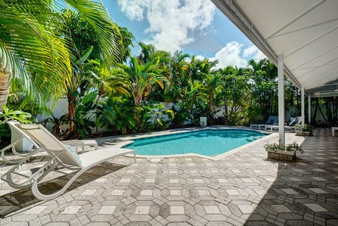 Awesome pool area.  Very private. 