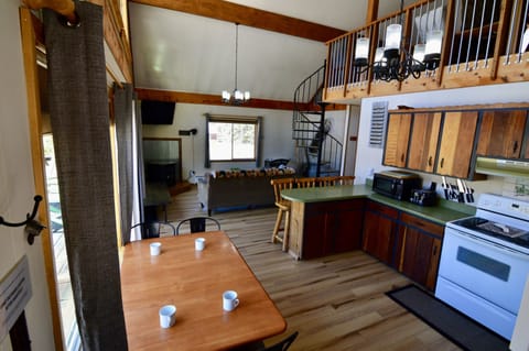 Dining area and kitchen
