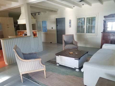 Living Room with Queen Pull Out Couch