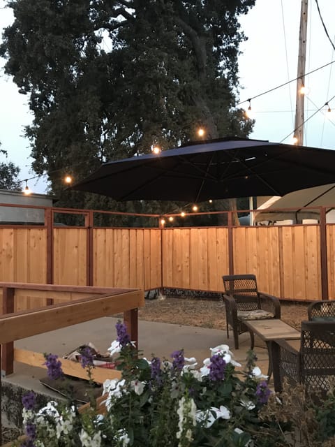 Private backyard, perfect place to bbq and enjoy some wine