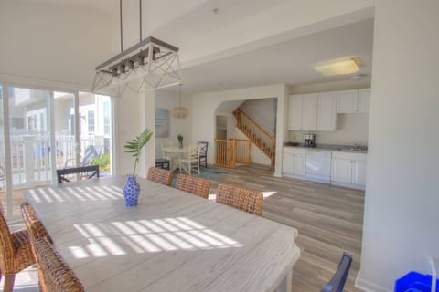 Everyone will have plenty of room in this open first floor kitchen and dining room.