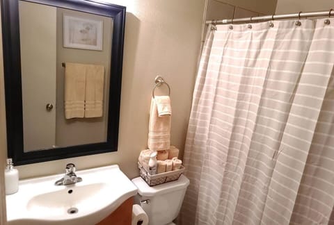 Full bathroom with shower and tub option