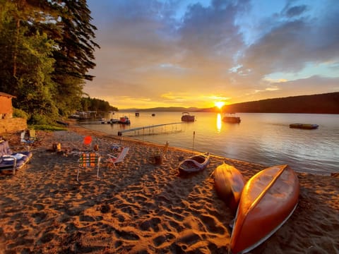 Experience beautiful sunrises on the beach.