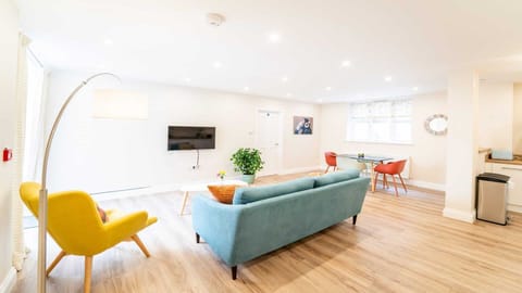 Spacious, modern living room