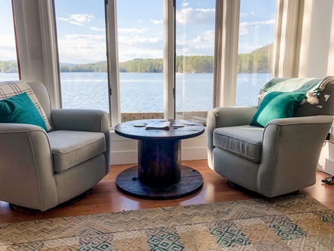 Enjoy your morning coffee while taking in the stunning water views.