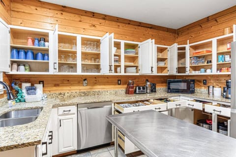 Plenty of dishware, glassware, silverware, and more!