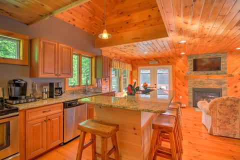 Kitchen is fully stocked with everything your group will need.