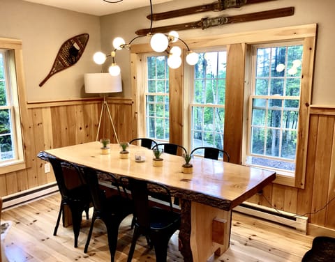 Custom made live edge table. 