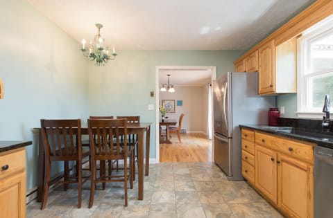 Kitchen view looking into the dining room