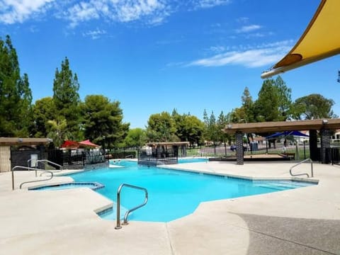 Take a dip in our sparkling community pool — the perfect way to unwind!