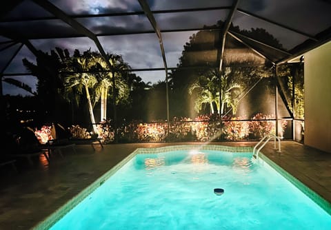 pool at night