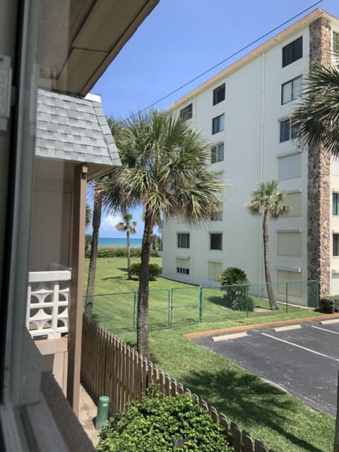 View from back of the building/ bedroom views looking back