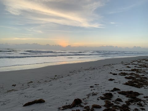 Beautiful sunrise on the beach, just a 2 minute walk away 