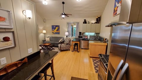 Another view of the kitchen with bar.