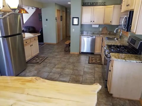 Kitchen and entryway