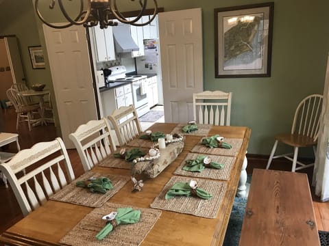 Dining room opens up to the living room