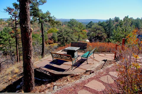 Fire pit with great views.