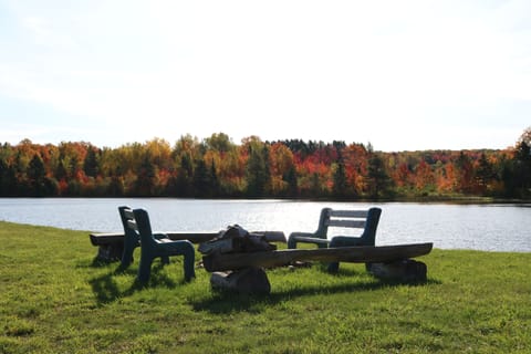 Own Fire Pit off deck