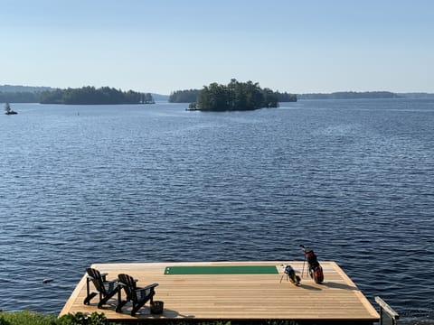 Boathouse rooftop deck 