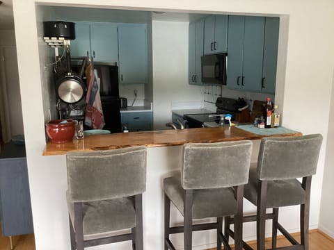 Kitchen with pass through counter