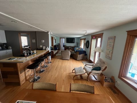 from dining area looking toward kitchen & living area