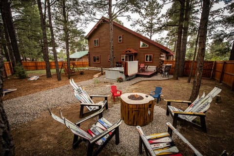 River Rock Cabin has everything for a true Colorado experience! A/C, Private yard, hot tub, games, w/ a perfect uptown location. Sleeps 9 guests.