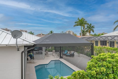 Pool view from neighbors