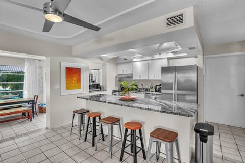 kitchen open to dinning and living room area apt 3