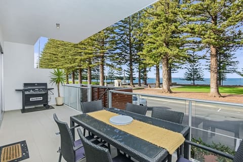 A beachfront view